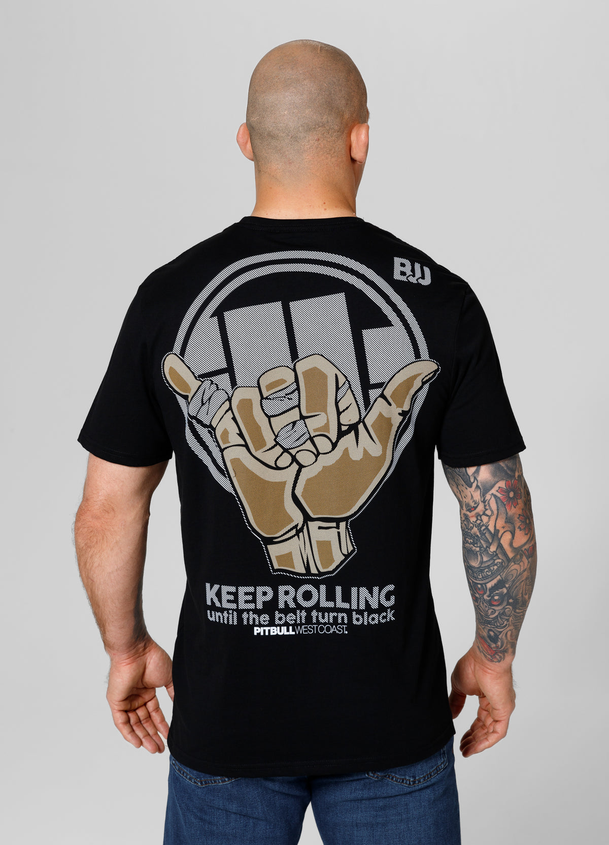 KEEP ROLLING Black T-shirt - Pitbullstore.eu
