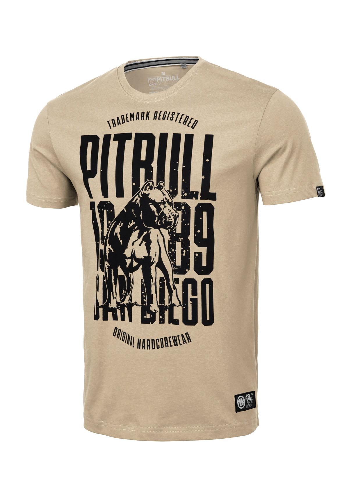 SAN DIEGO DOG Lightweight Sand T-shirt - Pitbullstore.eu