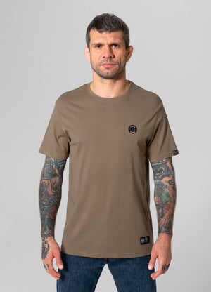 SMALL LOGO Lightweight Coyote Brown T-shirt - Pitbullstore.eu