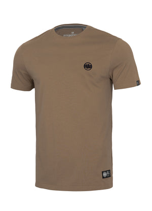 SMALL LOGO Lightweight Coyote Brown T-shirt - Pitbullstore.eu