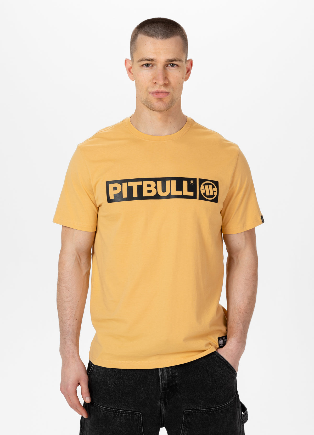 HILLTOP Lightweight Pale Yellow T-shirt - Pitbullstore.eu