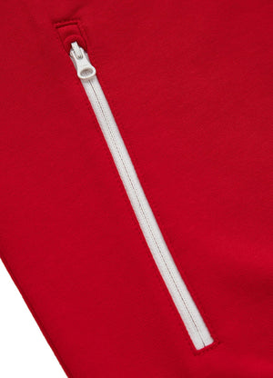 Bluza rozpinana z kapturem TERRY NEW LOGO Czerwona - Pitbull West Coast International Store 