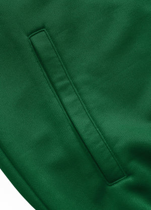 TAPE LOGO Green Zip Sweatshirt - Pitbullstore.eu