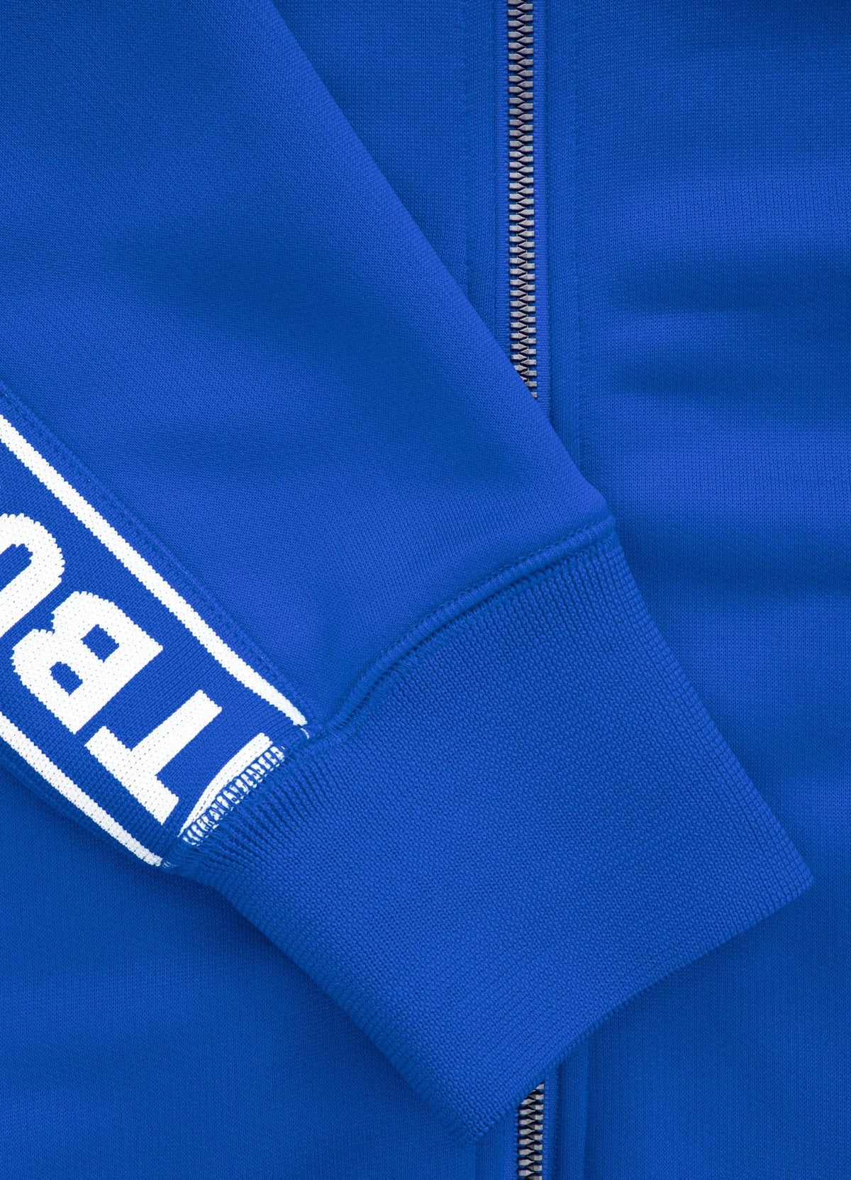 TAPE LOGO Blue Zip Sweatshirt - Pitbullstore.eu