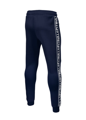 TAPE LOGO Dark Navy Track Pants - Pitbull West Coast International Store 