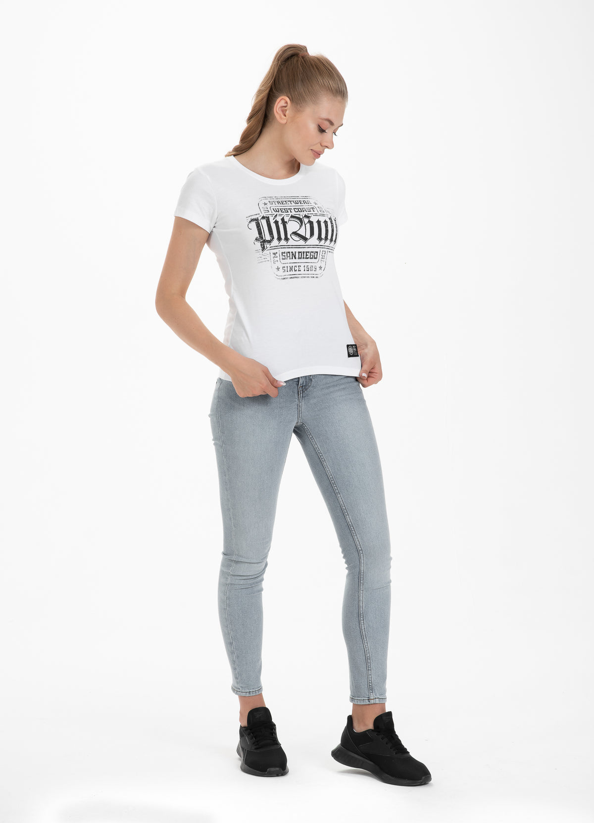 Women's T-shirt San Diego IV White - Pitbull West Coast International Store 
