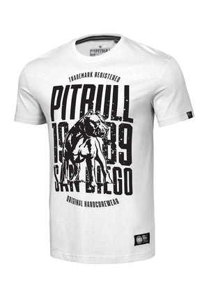 T-shirt SAN DIEGO DOG 160 GSM White - Pitbull West Coast International Store 