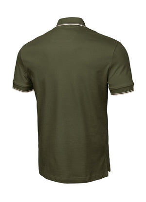 T-shirt POLO REGULAR STRIPES Spandex 250 GSM Olive - Pitbull West Coast International Store 