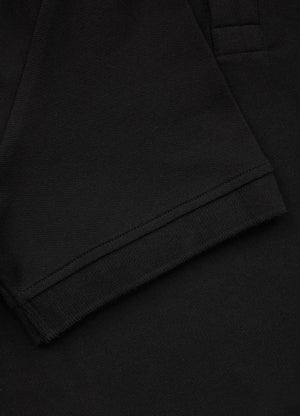 PIQUE REGULAR Black Polo T-shirt - Pitbullstore.eu