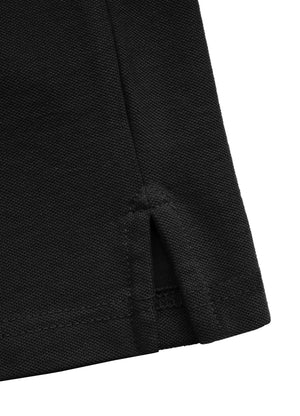 PIQUE REGULAR Black Polo T-shirt - Pitbullstore.eu