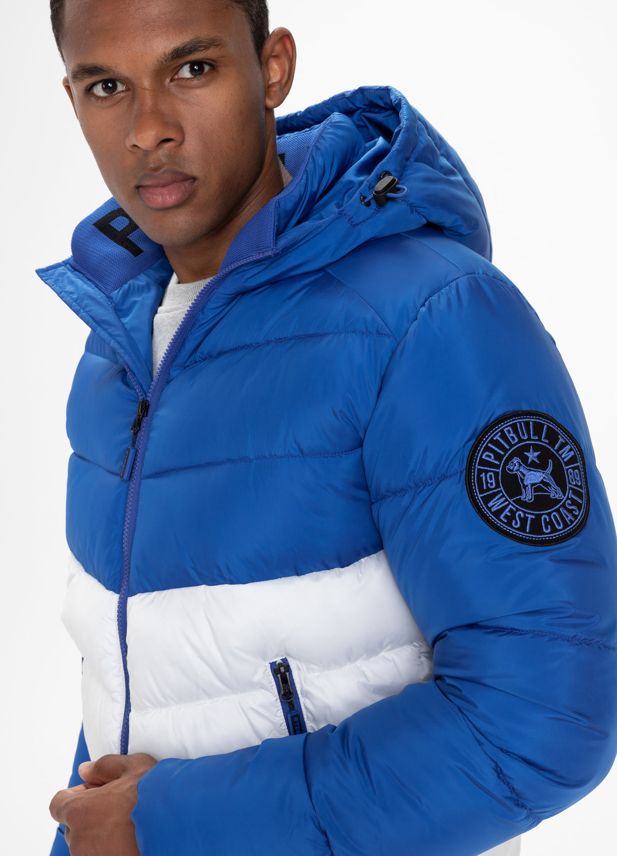 Men&#39;s Jacket Mobley Royal Blue White - Pitbull West Coast International Store 