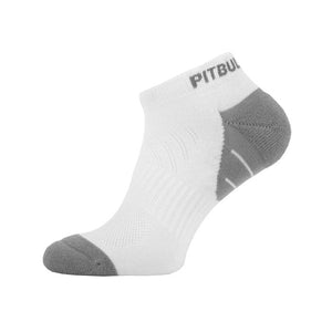 Socks Noshow PitbullSports 2 Pairs White/Grey - pitbullwestcoast