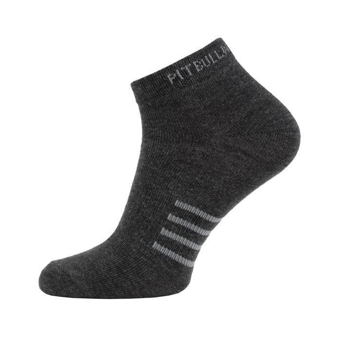 Low Ankle Thin Socks 3pack Charcoal - pitbullwestcoast