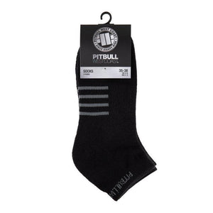 Low Ankle Thin Socks 3pack Black - pitbullwestcoast