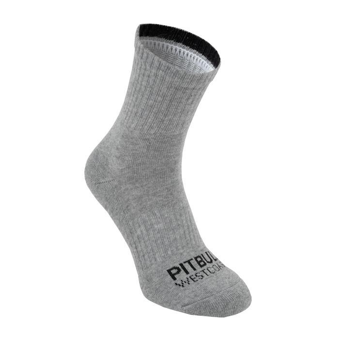 Thin High Ankle TNT Socks 3pack Grey/Charcoal/Black - Pitbull West Coast International Store 