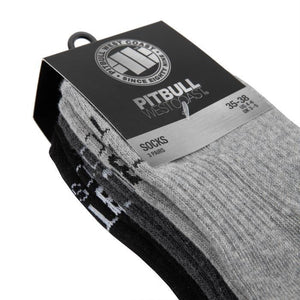 Low Ankle Socks TNT 3pack Grey/Charcoal/Black - Pitbull West Coast International Store 