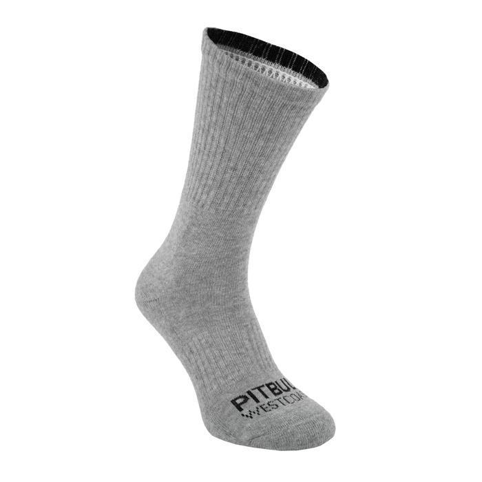 Socks Crew TNT 3pack Black/Grey/Charcoal - Pitbull West Coast International Store 