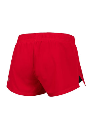 PERFORMANCE Red Women Shorts - Pitbullstore.eu