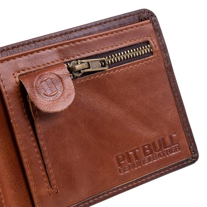 Leather Wallet "BRANT" Brown - pitbullwestcoast