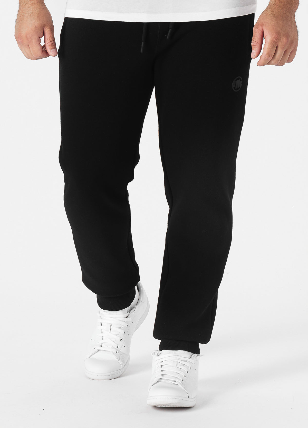 NEW LOGO Premium Pique Black Track Pants - Pitbull West Coast International Store 