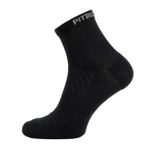 Socks Quarter PitbullSports 2 Pairs Black - pitbullwestcoast