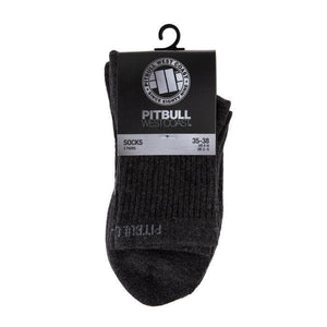 High Ankle Thin Socks 3pack Charcoal - pitbullwestcoast