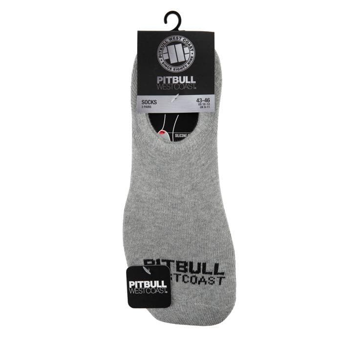 Super No Show Socks 3pack Grey - pitbullwestcoast